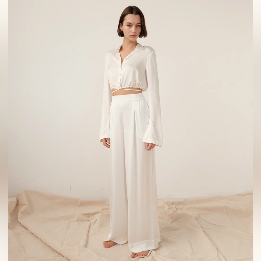 Palm Swimwear Resort Silk Satin Set